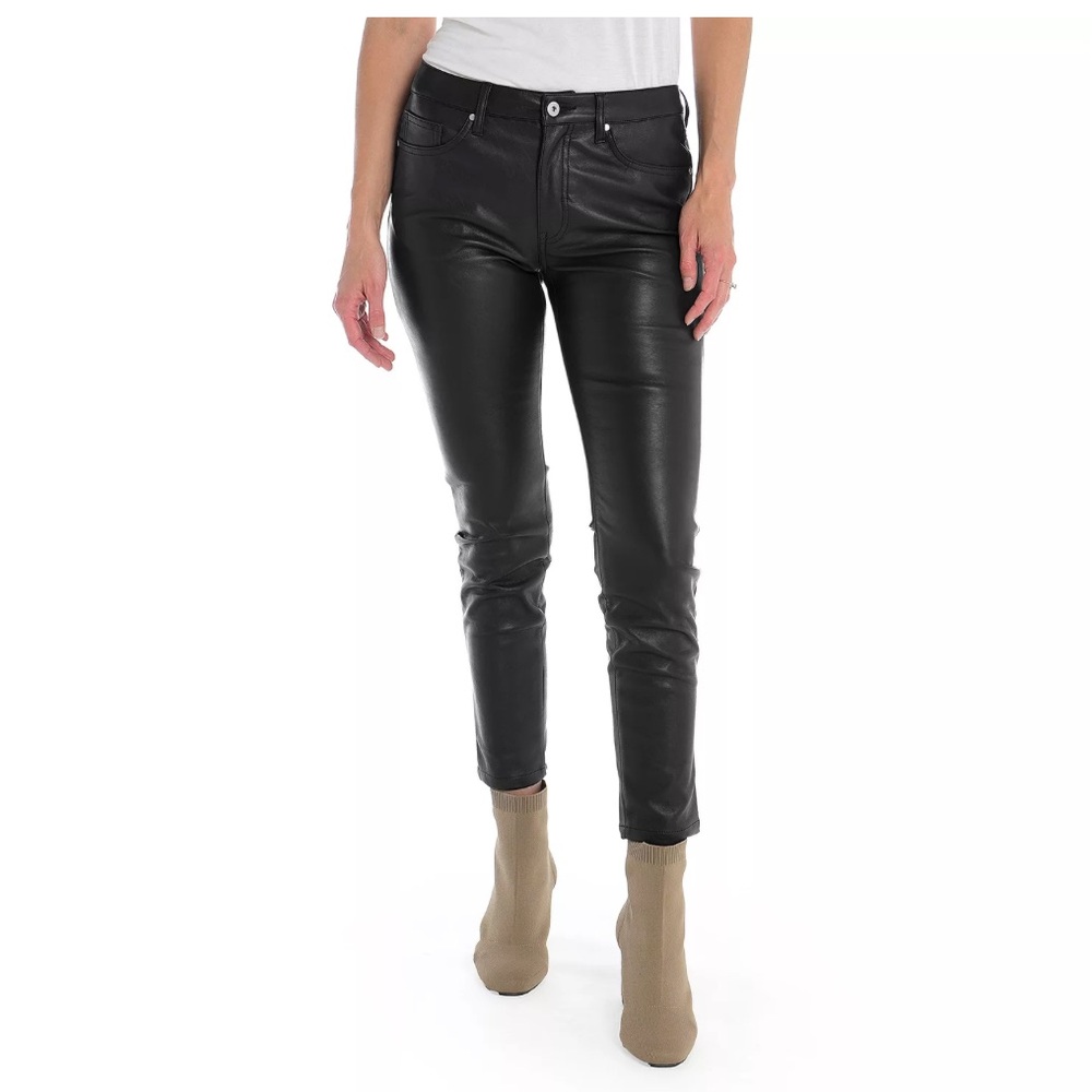 Women’s Kate‎ & Mallory Black Faux Leather Slim Leg Pants
